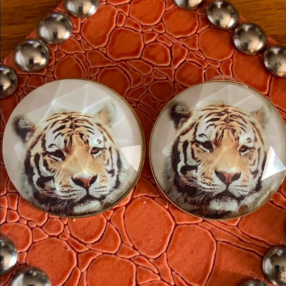 Tiger earrings